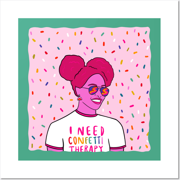 Confetti Therapy Wall Art by Doodle by Meg